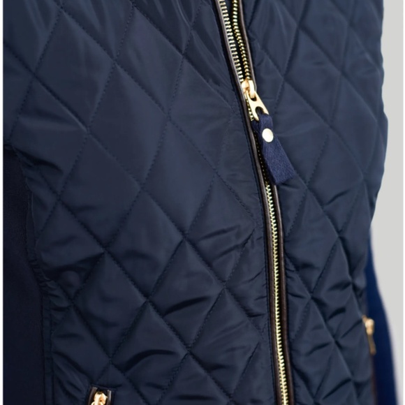 EUC Joules Brookdale Quilted Vest in Marine Navy,  US 14, UK 16 - Picture 2 of 13